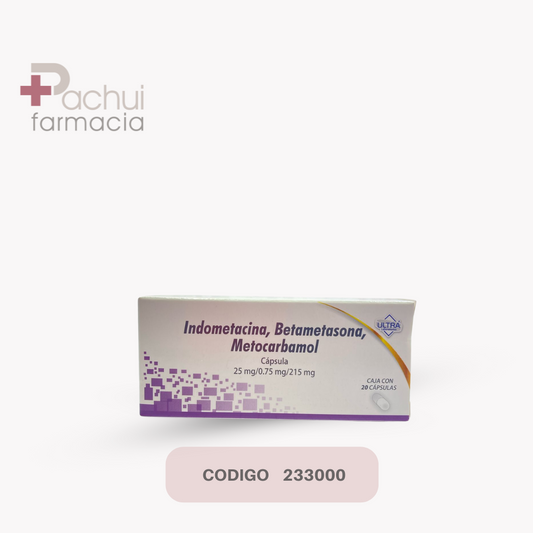 Indo/Betameto 25/0.75/215Mg C/20 Cap