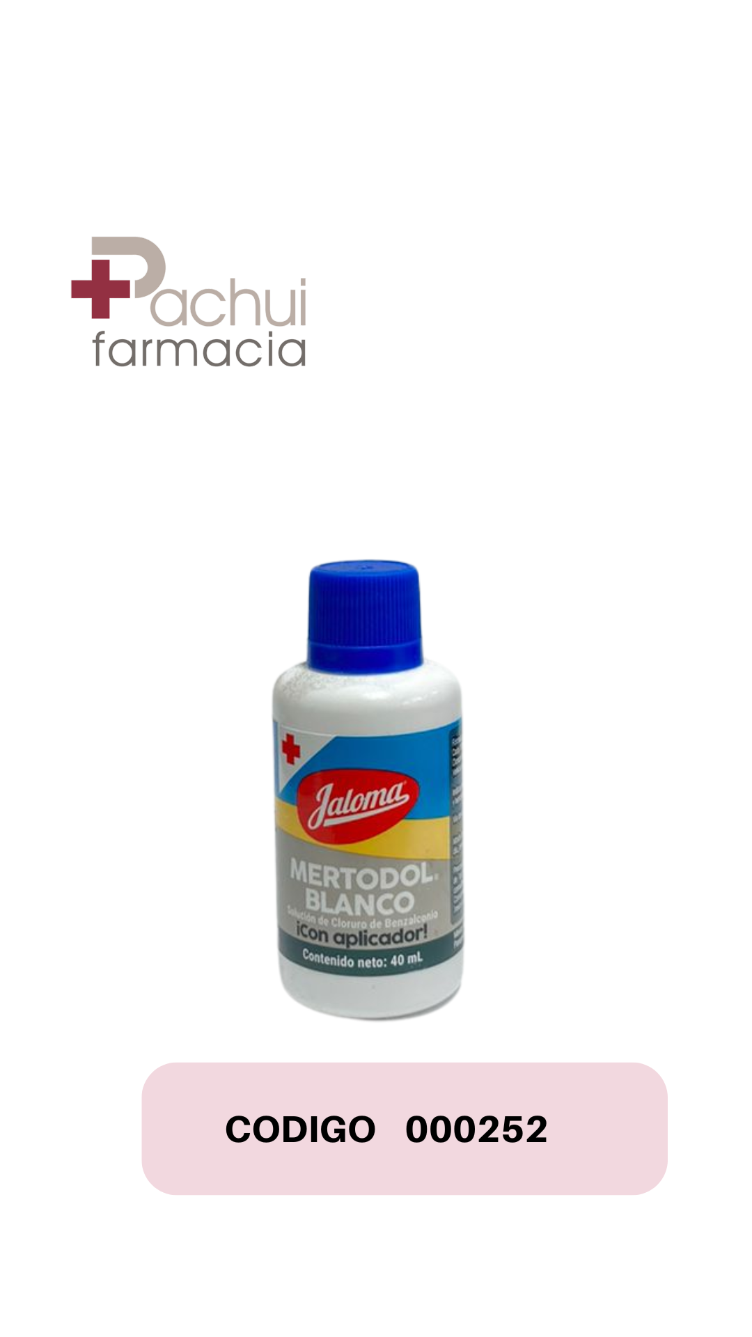 MERTODOL BLANCO JALOMA 40 ML