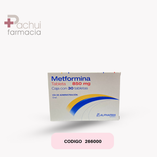 Metformina 850 Mg C/30 Tab