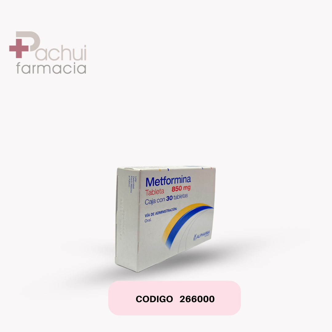 Metformina 850 Mg C/30 Tab