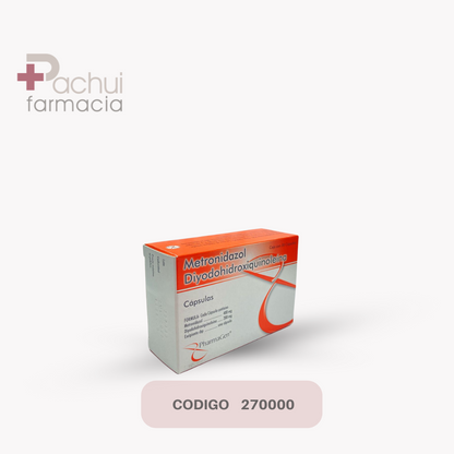 Metronidazol/ Dycoohid 400/200Mg 30 Cap