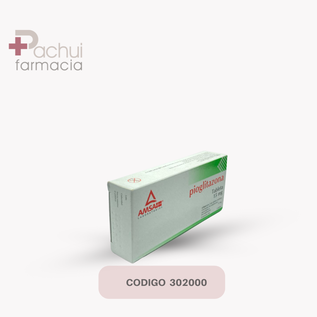 Pioglitazona 15 Mg C/7 Tab