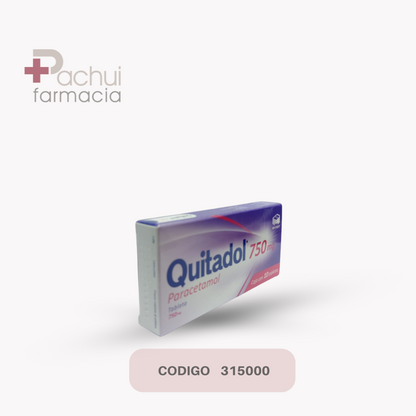 Quitadol 750 Mg C/10 Tab