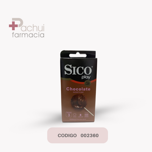 CONDONES SICO PLAY CHOCOLATE C/3