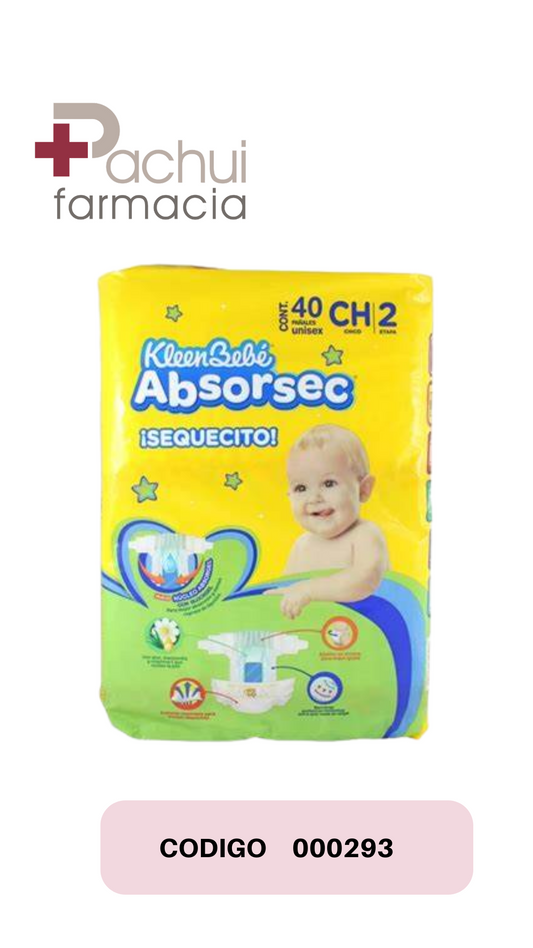PAÑAL ABSORSEC CHICO C/40