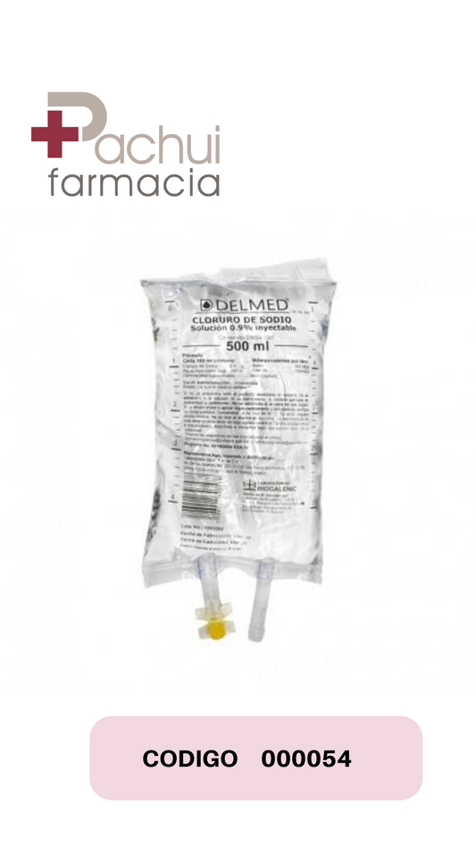 Solución fisiológica o cloruro de sodio 500ml